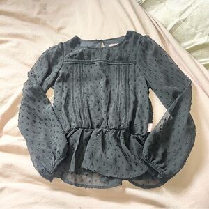 BCBG girls black blouse top